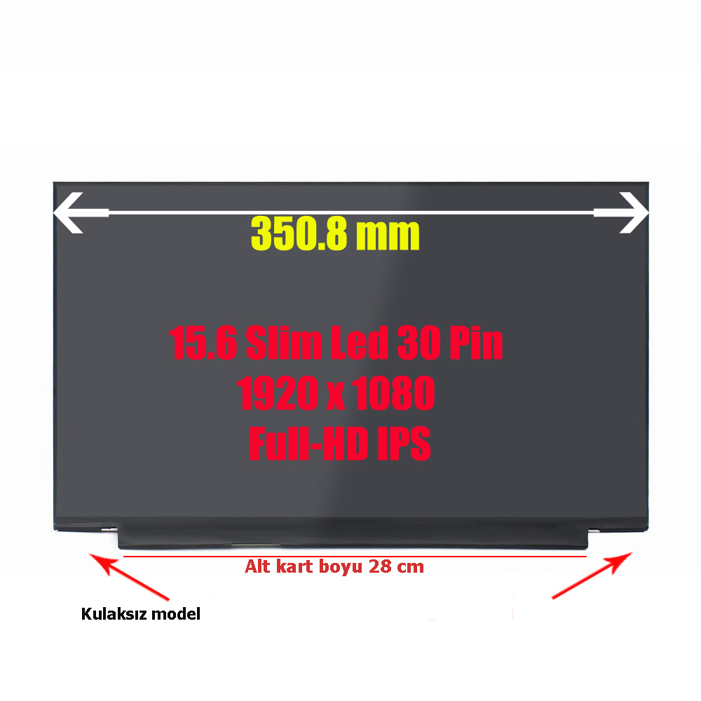 15.6 LP156WFC-SPD1 Slim Led 30 Pin 1920 x 1080 Full-HD IPS Dar Kenar